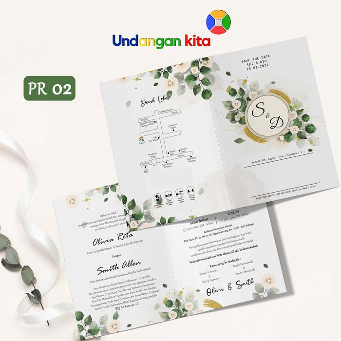 Gambar (100Pcs) Undangan Pernikahan Brief Card Lipat Dua Lipat Tiga - PR 1 dari Undangan Kita Kota Administrasi Jakarta Barat 5 Tokopedia