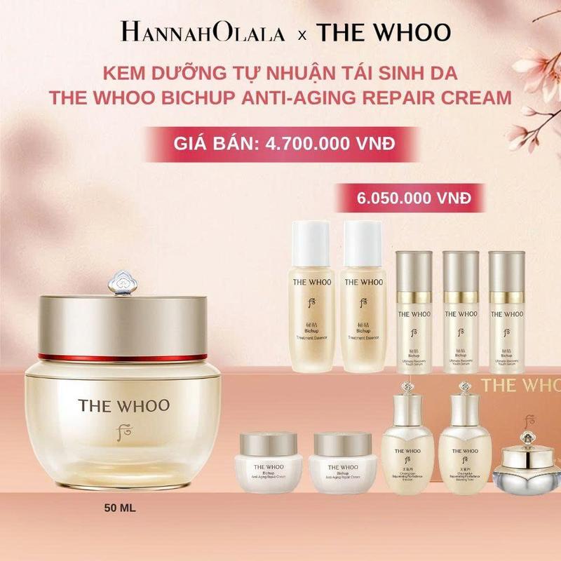 THE WHOO - KEM DƯỠNG TỰ NHUẬN TÁI SINH DA THE WHOO BICHUP ANTI-AGING REPAIR…