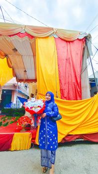 Product Review of Setelan Taffeta Songket Modern Dan Elegan- Baju Kurung Kondangan Mewah Bridal Payet Modern Terbaru 2025 Dress Wanita Atasan Panjang Pesta Dewasa from Y**t 0