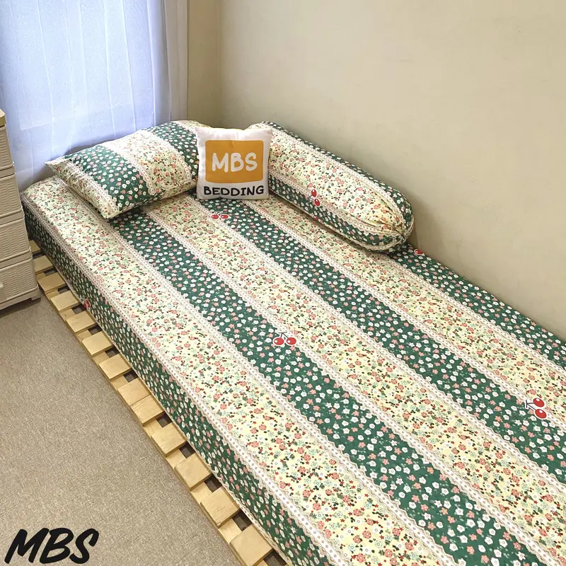 #1 SPREI / BED SHEET / SEPREI DOUBLE KARET AESTHETIC |FREE SARUNG BANTAL & SARUNG GULING 2