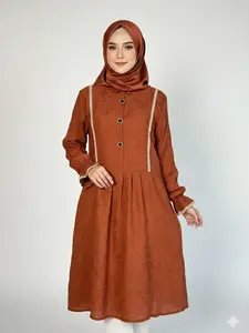 BELGIAN Dress Gamis Wanita Elegan Lebaran Terbaru 2026 Model EFANI Desain Syar'i Trendy untuk Muslimah