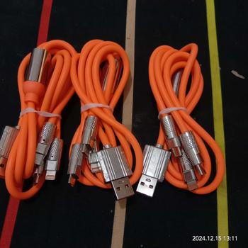 Product Review of Kabel data PS-07 3 IN 1 Fast Charging PD 120W cable charger TYPE C LIGHTNING MICRO multifungsi from M**r 3