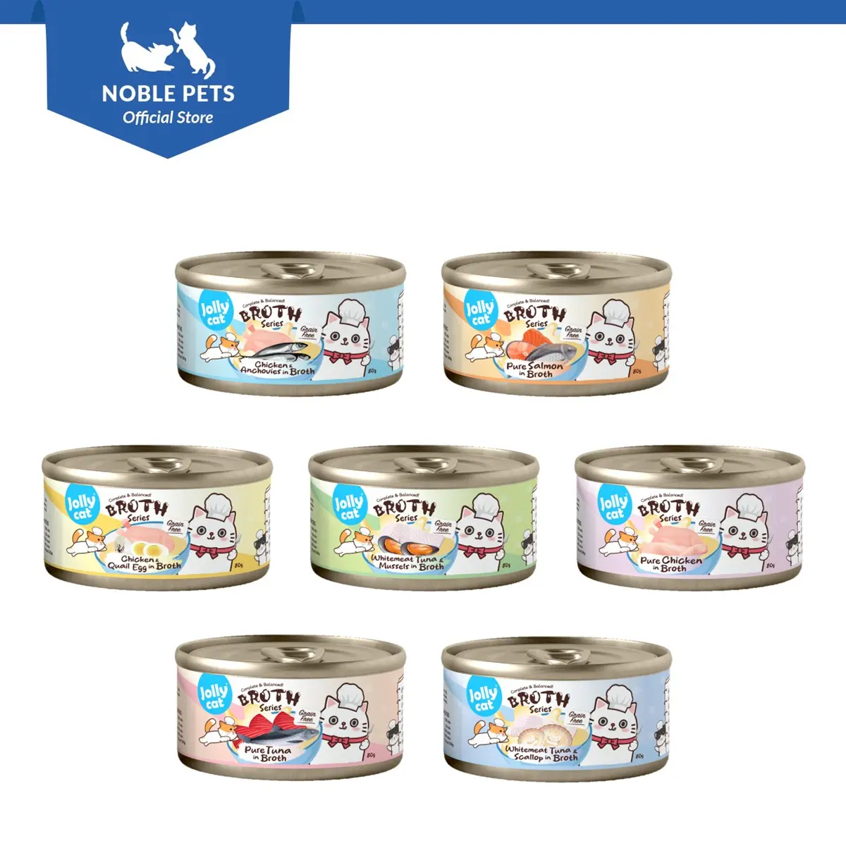 Jollycat Complete and Balanced Broth Series Canned Food - 80g
