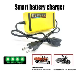 Charger Aki Portable 12V 2A Casan Accu Motor Mobil Sparepart Motor Listrik Colokan Indikator LED Car Kabel