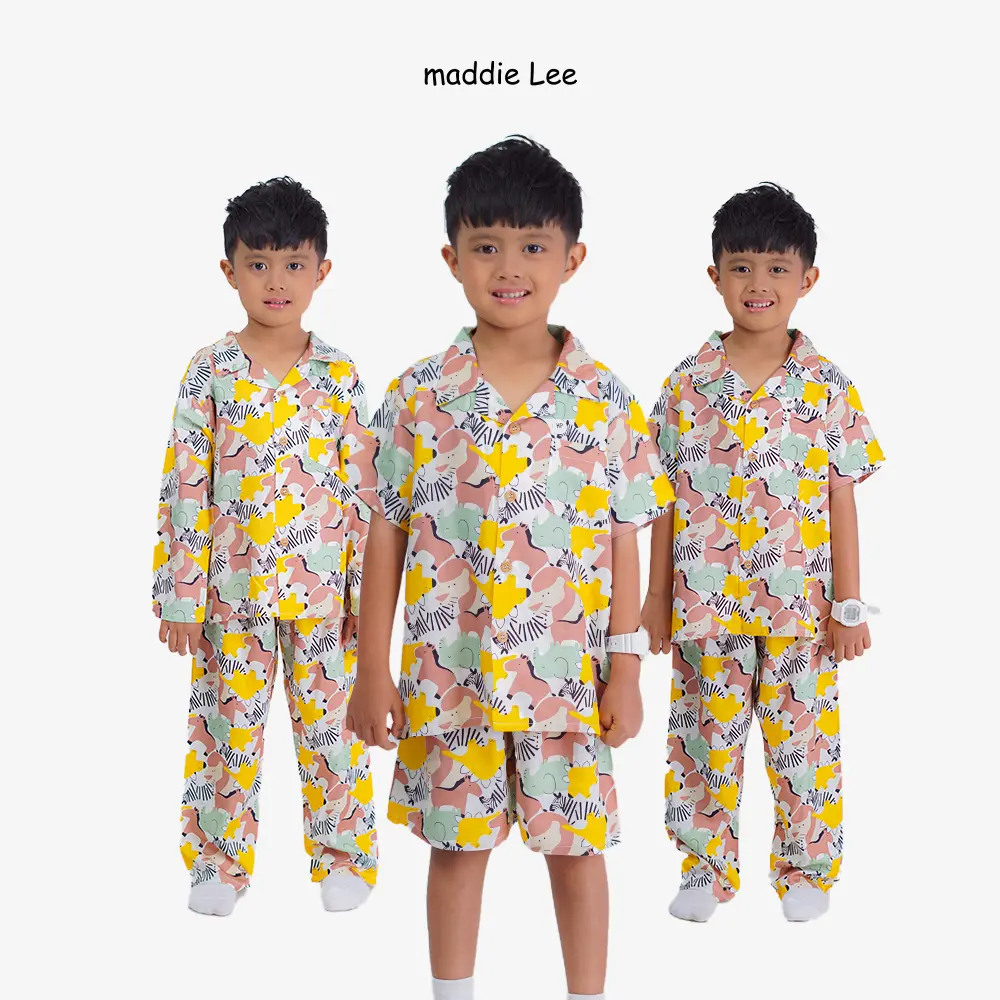 Maddie Lee Kids Piyama Anak Sevin Full Print Animal