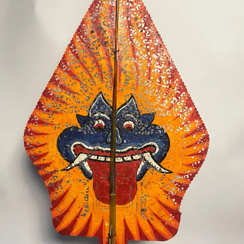 NAKIROHBUSINESS Wayang Kulit Alusan Mini Gunungan Kayon Gapit Sungu Ukuran 30cm 2