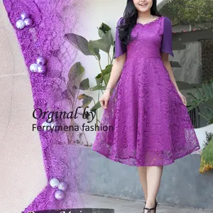 Dress Terbaru Payet Mix Payet Kekinian Model Elegan Sangat Cocok Untuk Seragaman Keluarga Dan Acara Lainnya Midi