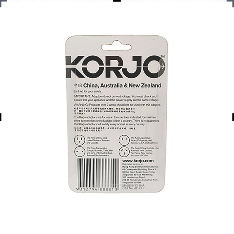 KORJO Adaptor - China & Australia 2