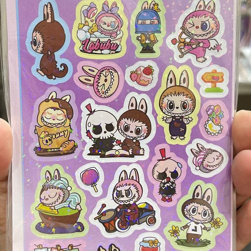 Labubu stickers waterproof Design 1 - TikTok Shop Singapore
