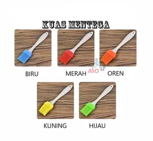 Kuas Silikon Kuas Mentega Kuas Roti Kuas  BBQ Barbeque Kuas Silikon Import Murah Hijau Kuning Plastik