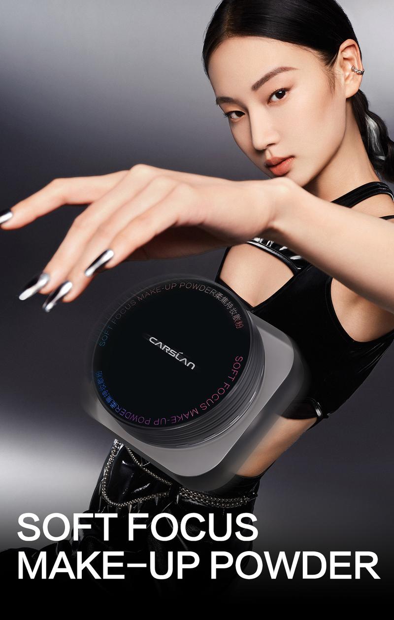 Product Introduction of CARSLAN Waterproof Loose Setting Powder with Puff, Matte, Oil Control, Shine Free, Talc-Free Face Powder Makeup, 24H Longwear Finishing Powder 8g 0