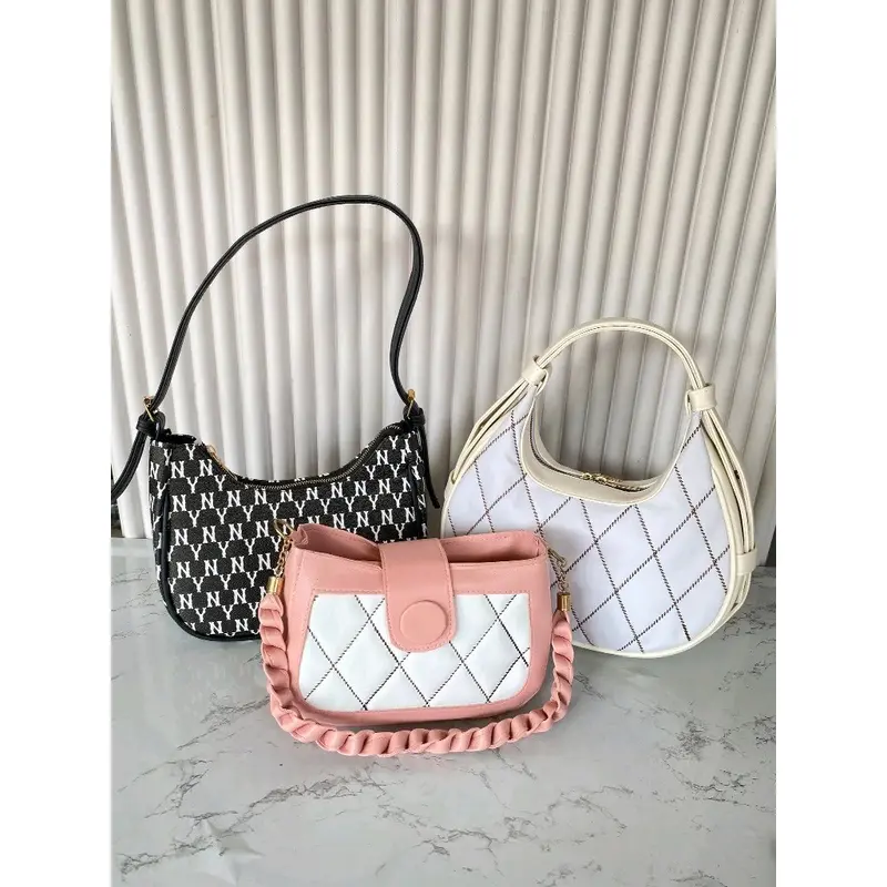 PAKET HEMAT DAPAT 3 TAS SELEMPANG DAN TAS BAHU (CLARISA BULAN TARTAN DAN HANA) 6