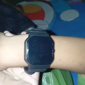RRNS 373 Jam Tangan LED Digital Pria Wanita Rubber Electronic Fashion Couple Anak Remaja siswa sekolah