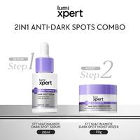 Gambar LUMIXPERT | 2IN1 Dark Spot Solution Duo | Serum + Moisturizer | 377 Niacinamide Alpha Arbutin | Samarkan Noda Hitam | Bekas Jerawat PIH PIE | Cerahkan Kulit | All Skin Type - [2pcs] 377 Dark Spot Serum+Moist dari lumixpert.indo Kab. Tangerang 4 Tokopedia