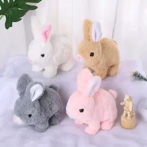 MAINAN MEWAH ELEKTRONIK KELINCI LUCU BISA BERJALAN DAN MELOMPAT HIDUNG DAN TELINGA MELOMPAT / BONEKA LITTLE BUNNY / MAINAN KELINCI GERAK BISA BERJALAN DAN MELOMPAT HIDUNG DAN TELINGA BISA GERAK