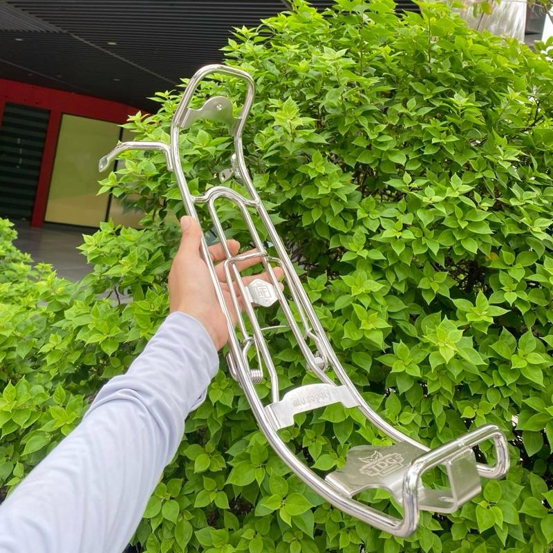 Baga Xuồng Inox Đặc Biệt Dày 10Li Wave Nhỏ/ZX/Wave thái 110/ Wave alpha 100 1995-2002, Tặng Móc U