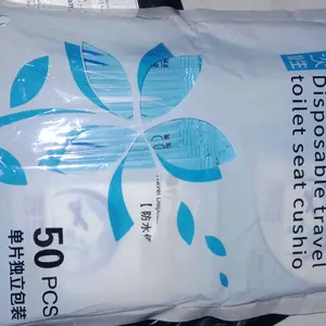 50pcs Alas Duduk Closet Toilet/Plastik Alas Duduk Closet Toilet Sekali Pakai