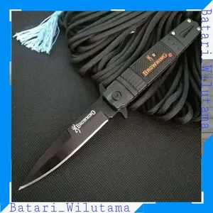 PISAU LIPAT OUTDOOR SERBAGUNA SURVIVAL TACTICAL KNIFE - BROWNING TERMURAH BEST SELLER