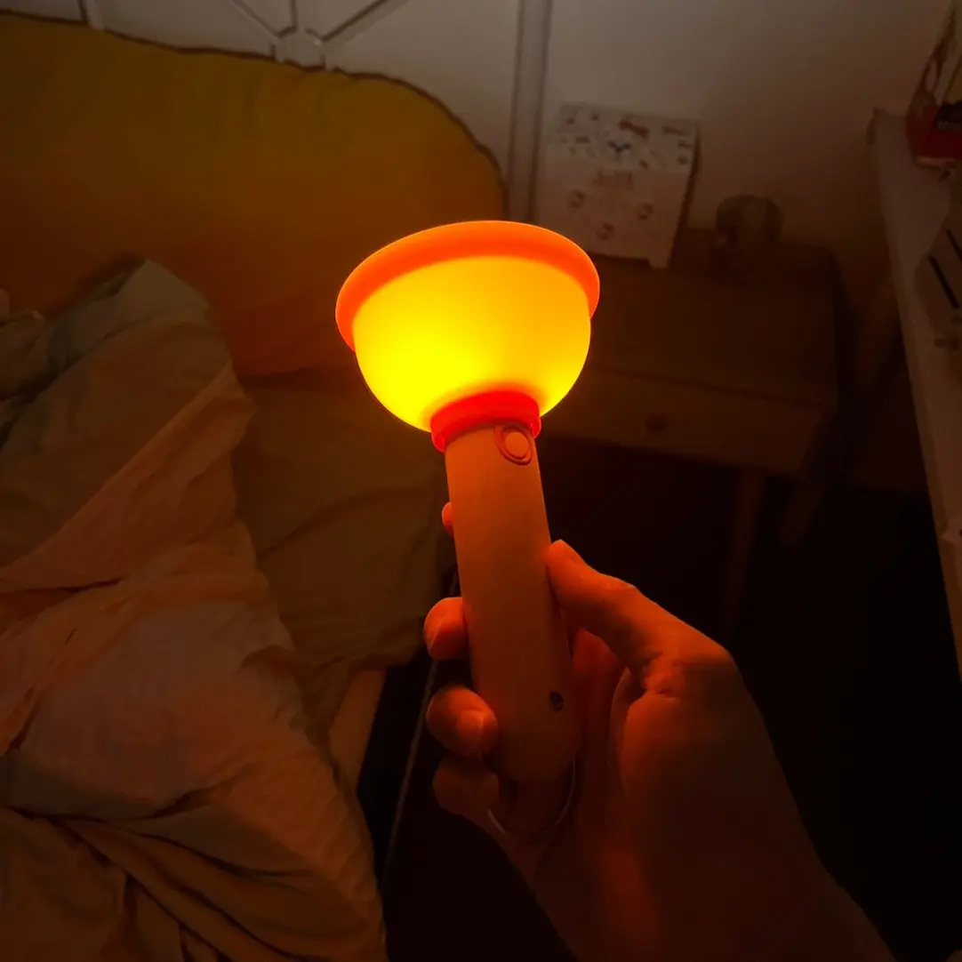 Toilet plunger night light