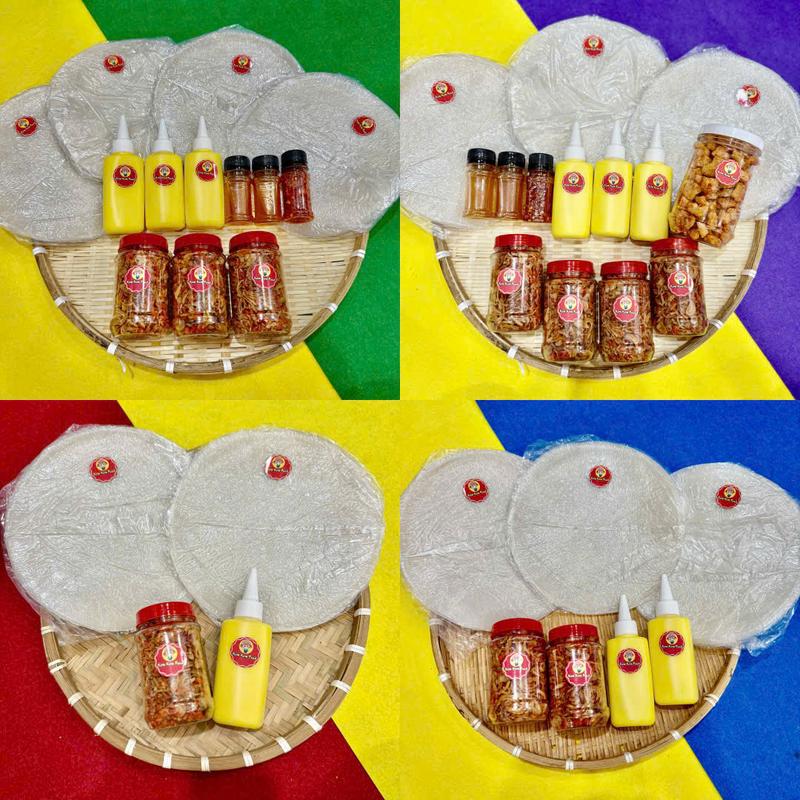  Combo HOT Bánh tráng phơi sương + Tôm Hành Phi + Bơ siêu béo + Sốt tắc gia truyền + Tốp mỡ nhà làm   FREESHIP  ăn vặt 