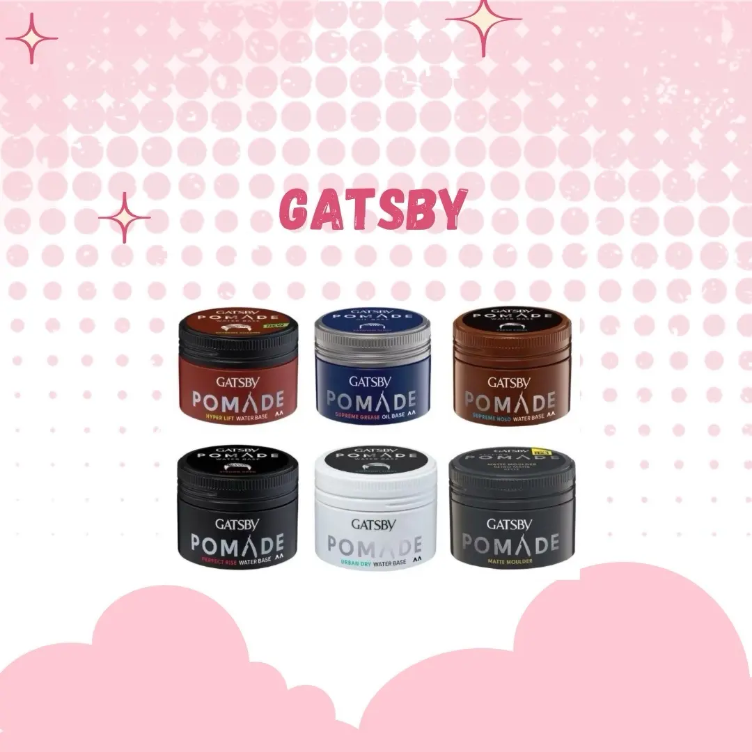 GATSBY Pomade Supreme Hold Styling 75 gr |Supreme Grease | Perfect Rice | Matte Moulder | Hyper Lift | Urban Dry