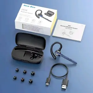 NB M54 Bluetooth Headset Single Wireless Earphones Driving Headphone with Dual-Mic CVC8.0