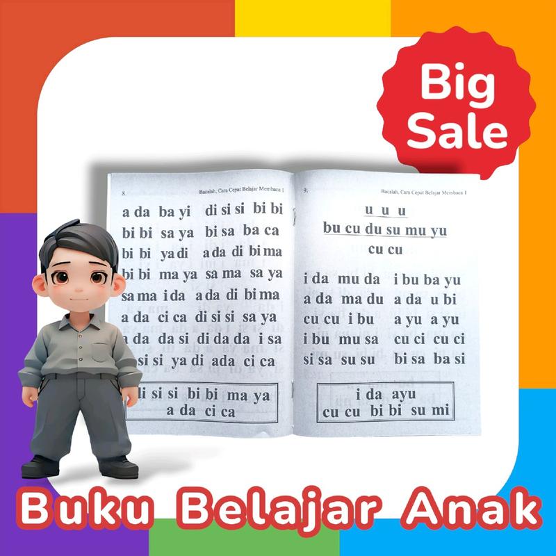 Buku Bacalah Cara Cepat Belajar Membaca Jilid 1 Jilid 2 Jilid 3 Buku edukasi anak 6