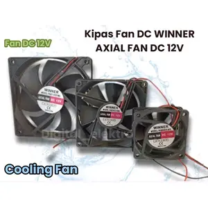 Fan DC 12V 6x6 8x8 9x9 12x12 12 volt cooling fan winner / happy