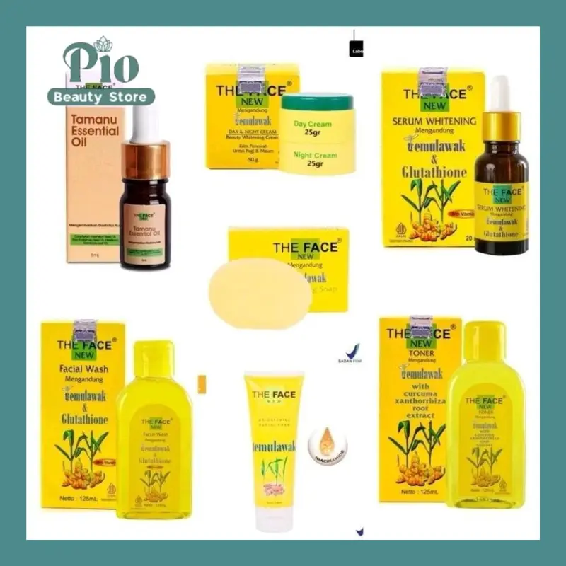 [PIOBEAUTY] ECER-The face temulawak bpom skincare mencerahkan glowing flek hitam Wajah Pencerah 0