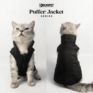 Baju Kucing Anjing Lucu Cowok Cewek Murah Jaket Gelembung Tebal - BUKI PET JACKET PUFFER SERIES