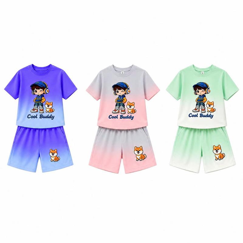 BỘ ĐỒ BÉ TRAI COOL BUDDY – SET ÁO THUN + QUẦN SHORT