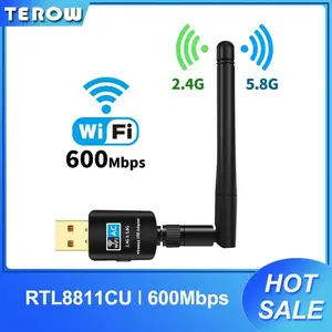 TEROW USB Wifi Adapter 5.8GHz+2.4GHz Wi-fi Receiver High
