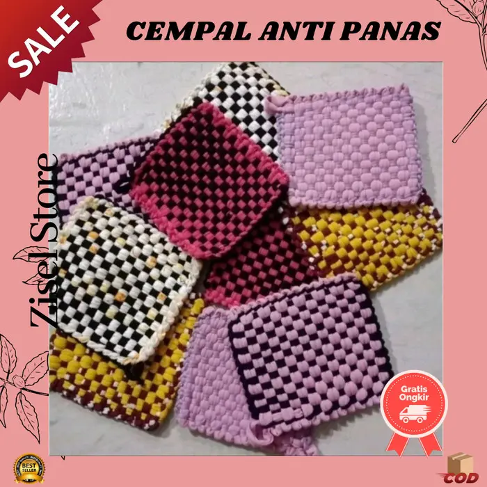 LAP CEMPAL ANYAM ANTI PANAS TATAKAN LAP CEUMPAL SERBAGUNA