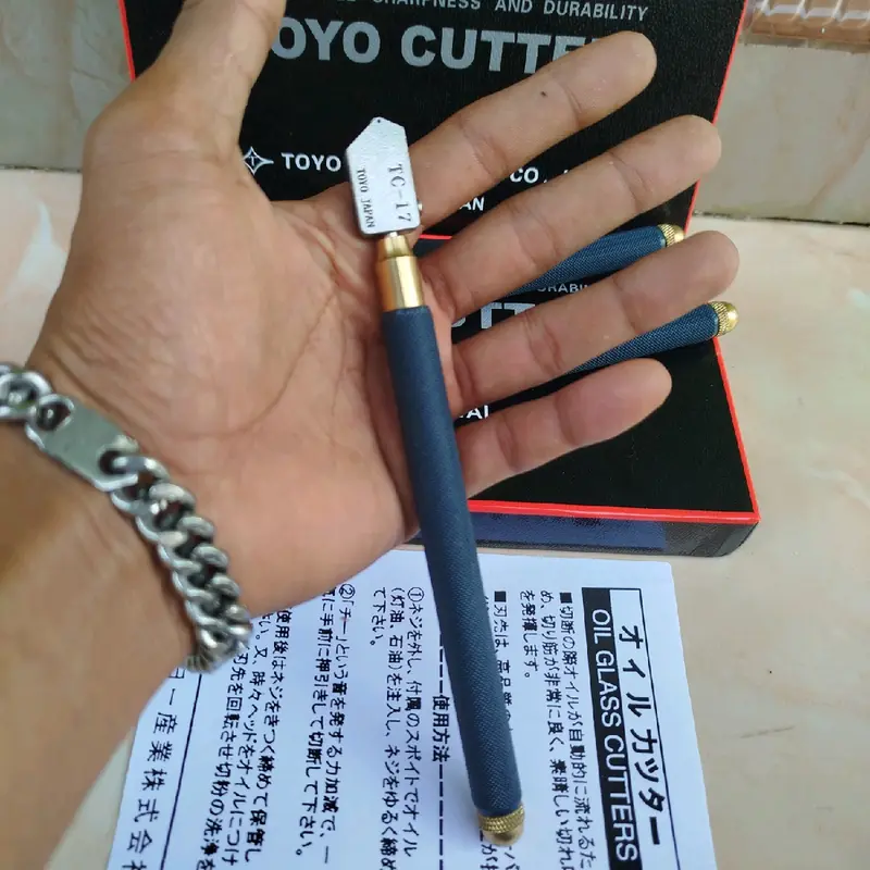 Alat potong kaca toyo Tc-17 alat pemotong kaca keramik granit original japan 3