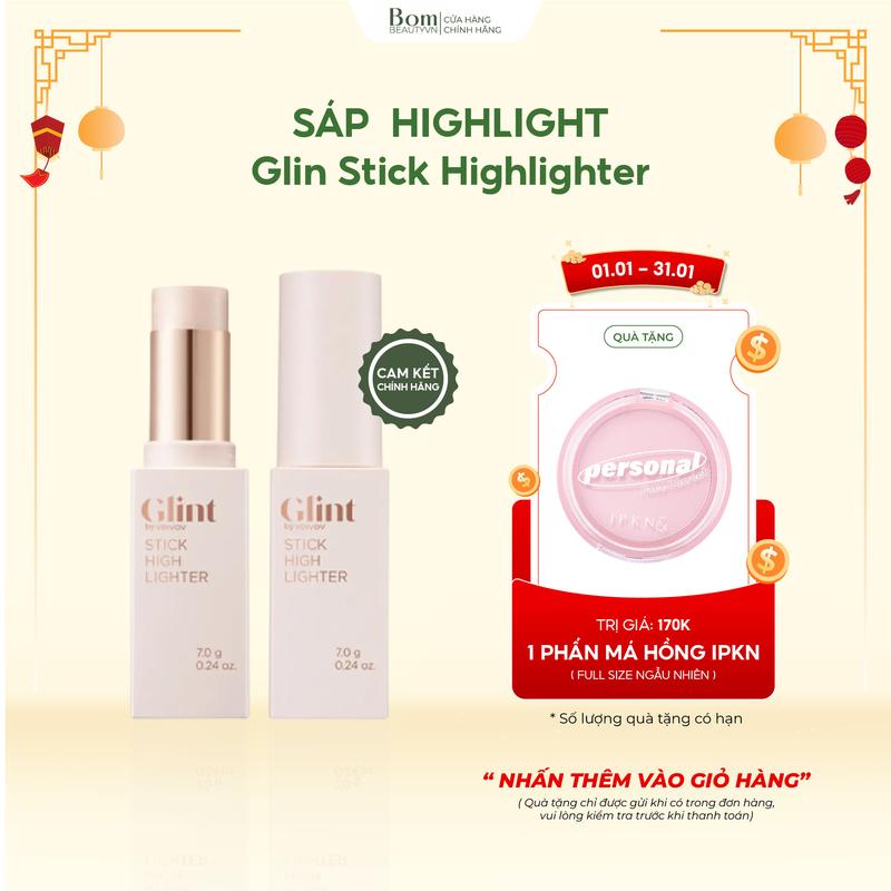  Tặng Phấn Má - Phấn Bắt Sáng Dạng Thỏi Glint Stick Highlighter 7g  Date 05 2027  