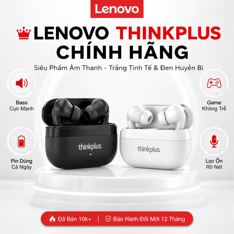 Tai nghe Bluetooth Lenovo Thinkplus MLBB mới, tương thích với, có tính năng khử…