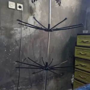 Jemuran Menara Lipat Tempat Jemuran Baju Model Menara 3 Susun Tempat Jemuran Gantungan Bayi Jepitan Baju Pakaian Bayi baju Baby Anak kecil Portable berdiri hanger rak minimalis murah tidak makan tempat
