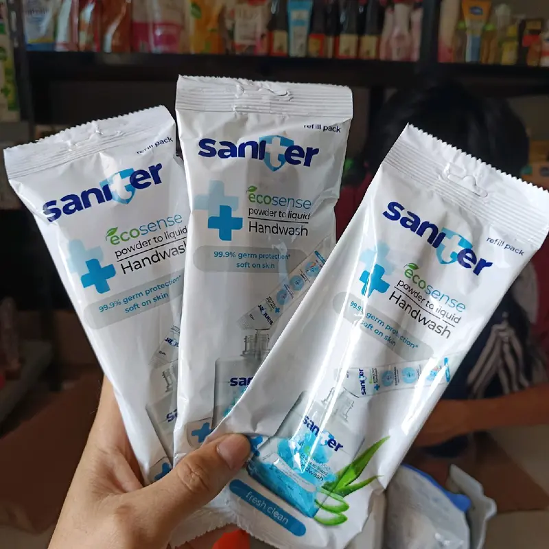 Refill Sanitizer Saniter 2pcs Powder to Liquid Handwash 9g - Soap 3