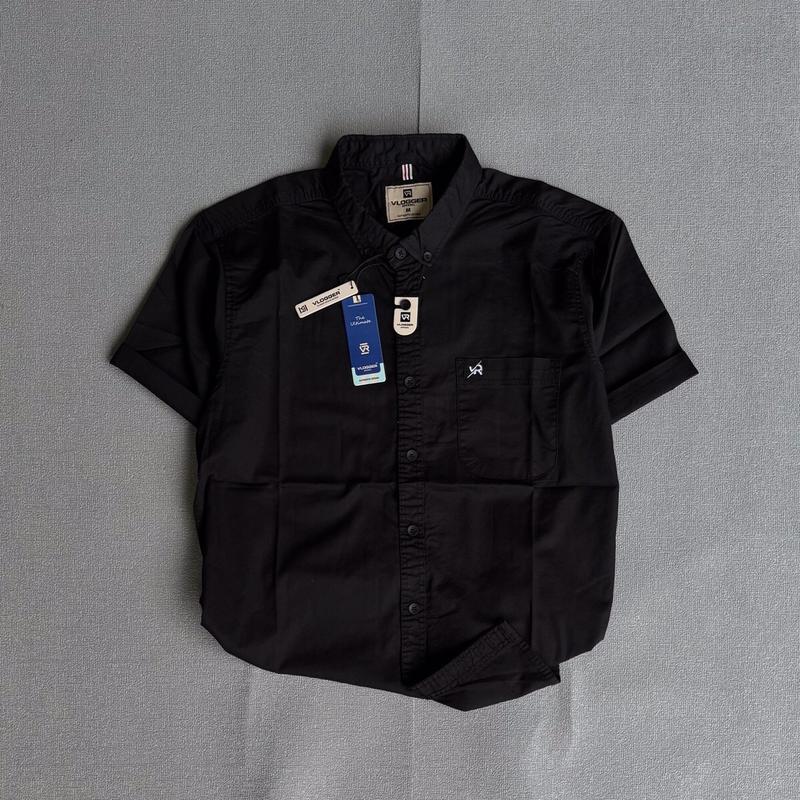 Kemeja Skena Premium untuk Pria dan Wanita - Outfit Santai Coffeshop - Distro, Dewasa, Keren, Baju, Hitam, Katun, Surfing Nyaman Pendek 4