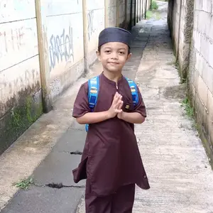 FAZIA STORE - Athla by Rainan Ori Setelan Koko Anak Laki Laki - Adem, Lembut, Nyaman Dipakai, Usia 1–12 Tahun