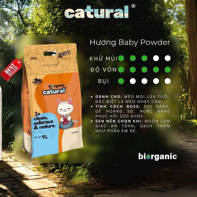 Combo 2 Gói Cát Đất Sét Hương Phấn Baby 9L – 4Kg | Mịn – Thơm – Vón Cục Siêu Tốt