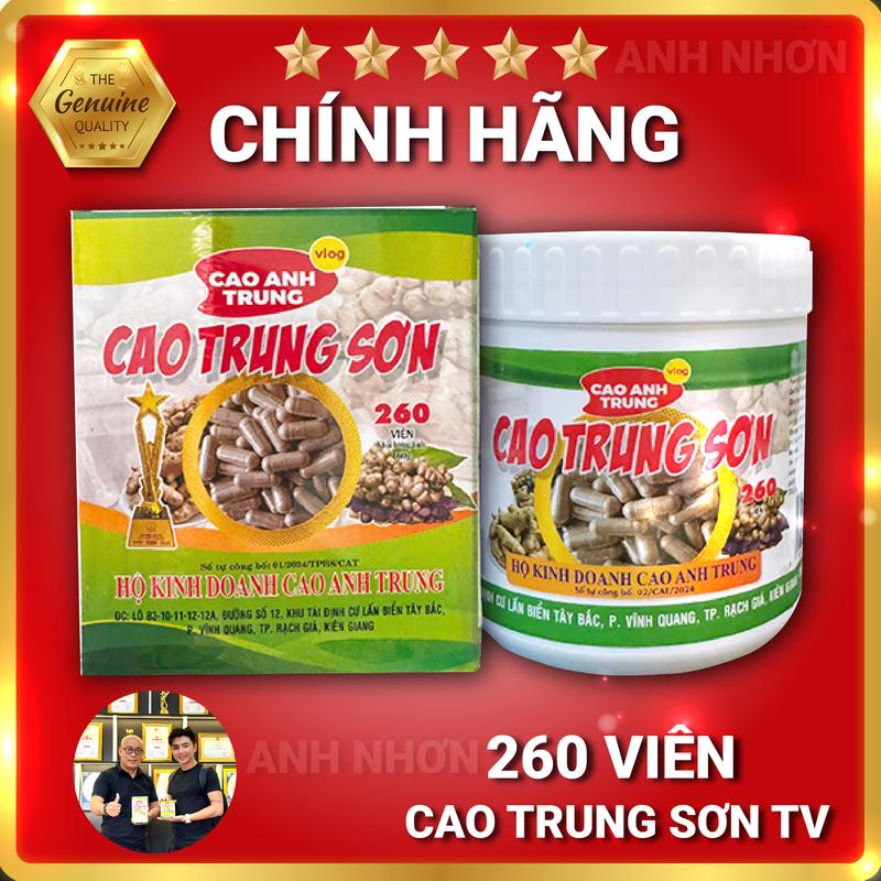 Hũ 260 Viên Cao Trung Sơn (Bột Ngải Đen + Bột Ngải Chống Độc)