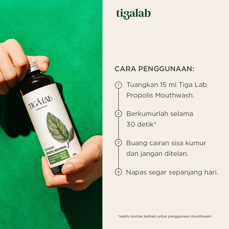 Tiga Lab Organics Antiseptic Mouthwash - Peppermint 250 Ml 5