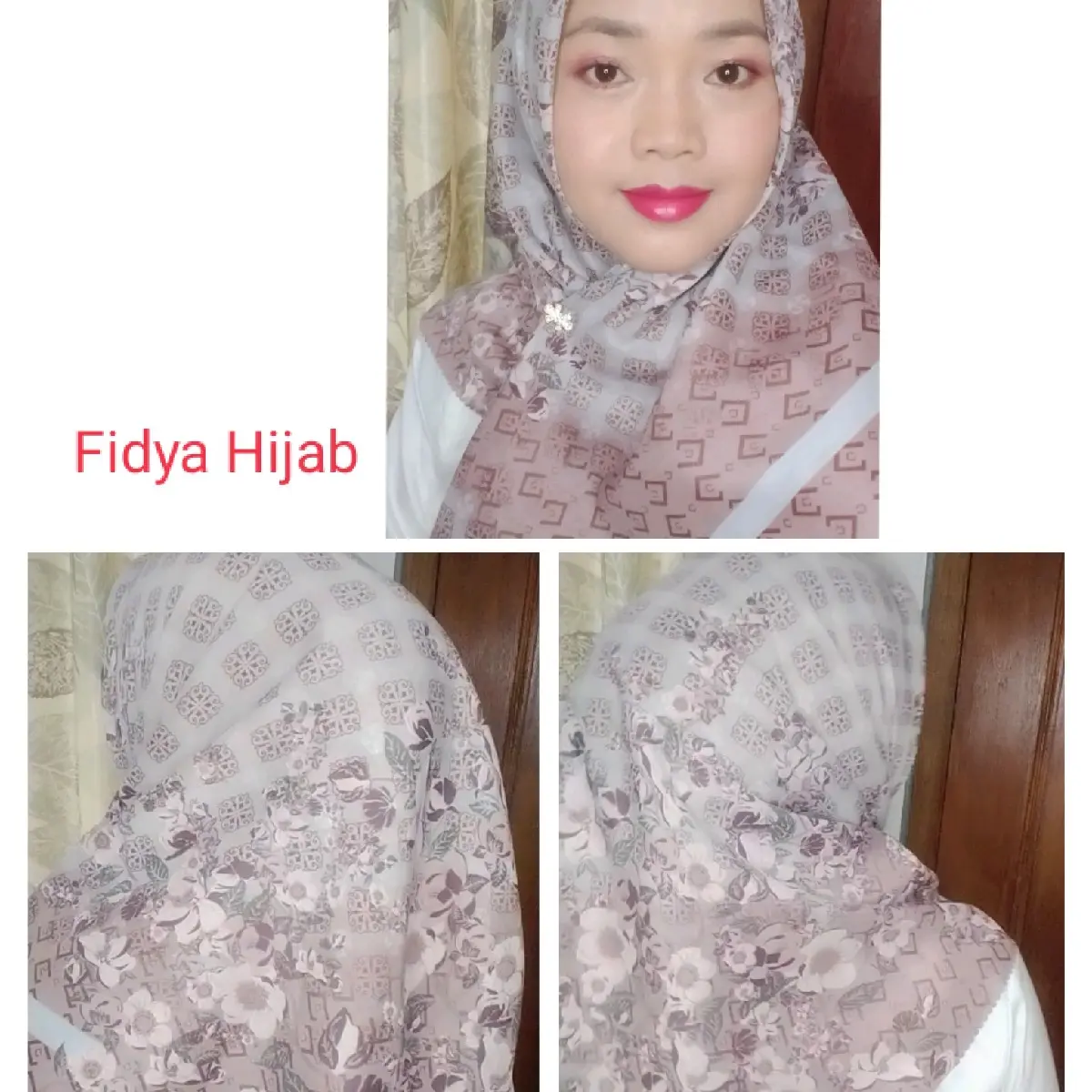 Aveeya / Hijab Motif Premium/ Hijab Voal Motif