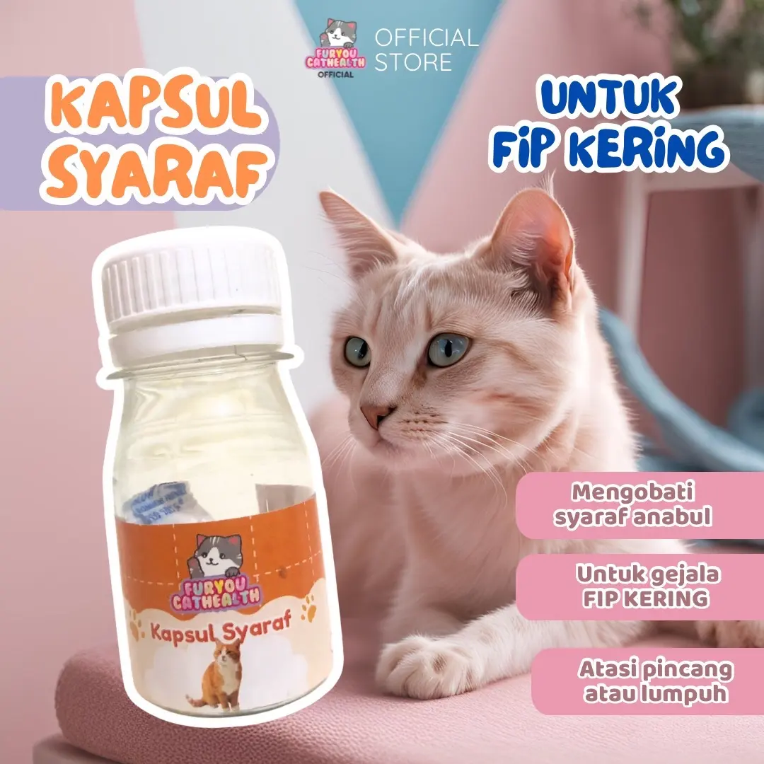 vitamin syaraf untuk kucing untuk anabul lemah syaraf atau fip