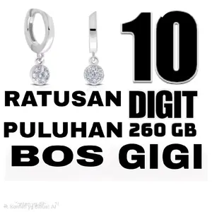 SET PERHIASAN PERAK CANTIK SIMPATI NOMOR 5G 26O GB UJUNG BOS 1O DIGIT 6161 9191