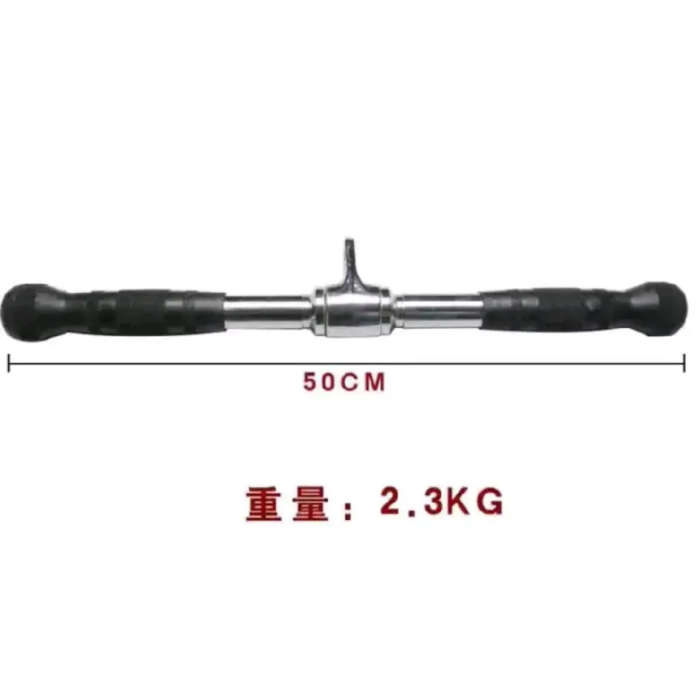 Straight Bar Handle Alat Fitness Gym Otot Triceps Biceps Chest Lat