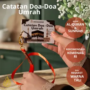 Abu Sulthan Apparel Panduan Doa Umrah Lengkap An-Nadzhiif Buku Mini Praktis Sesuai Al-Qur'an & Hadist Rekomendasi Kemenag RI Tahan Air Dilengkapi Tali Lanyard