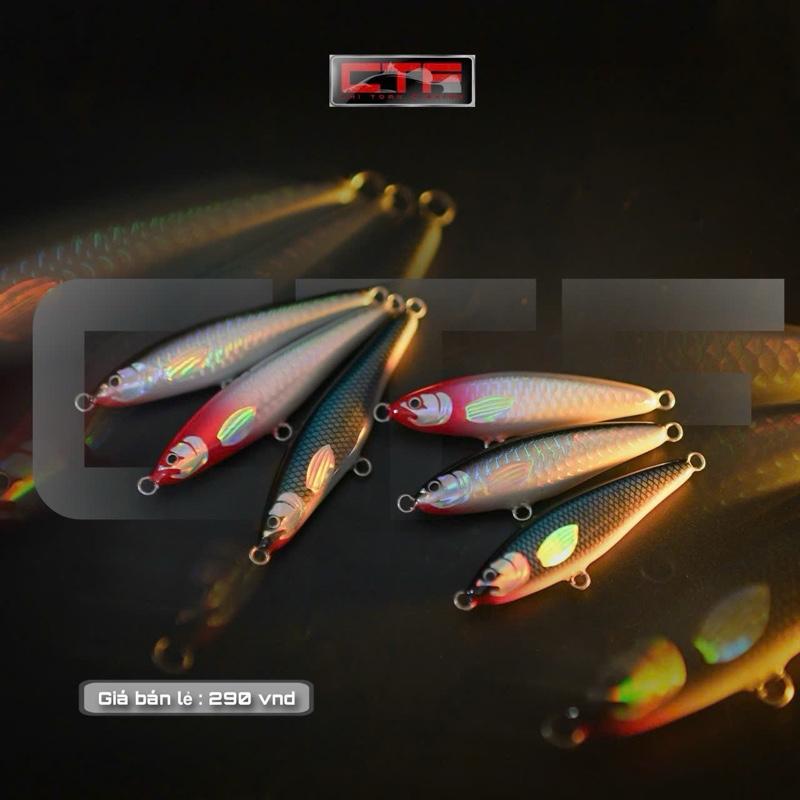 CTF MỒI GỖ CTF HANDMADE 6.5G 9G 13G CÂU CHẼM CHÉT MĂNG MÚ.... bắt cá fishing