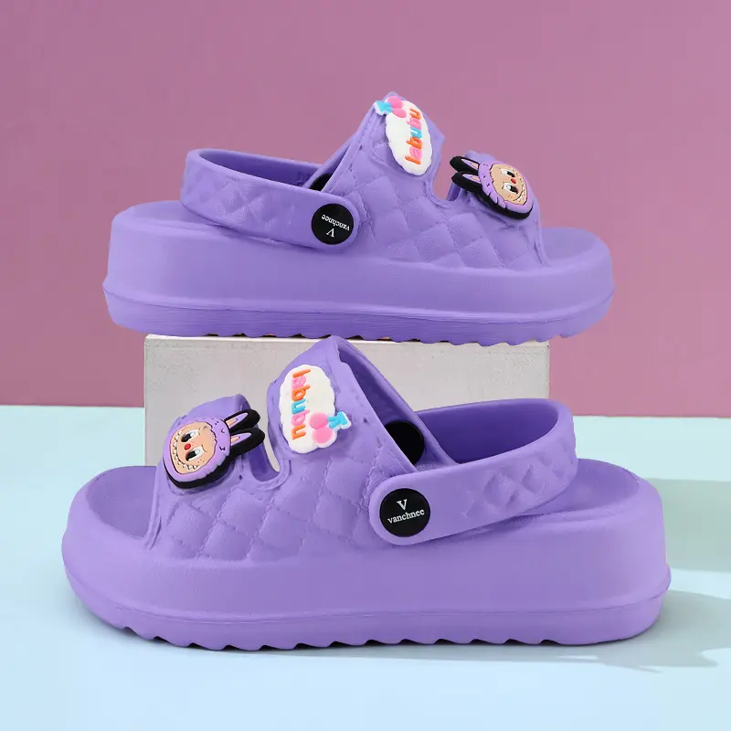 A·S·L Sandal kodok Anak Perempuan Kartun labubu Sandal Baim Anak Laki Laki 3